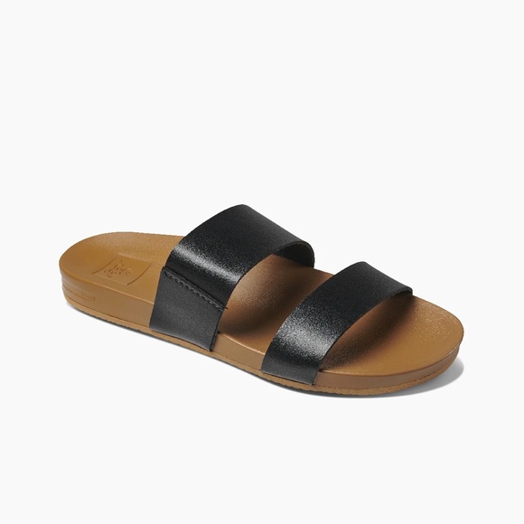 Reef Women’s Two Strap Sandal | Cushion Vista | Black/Natural | Size 11 - Picture 3 of 4